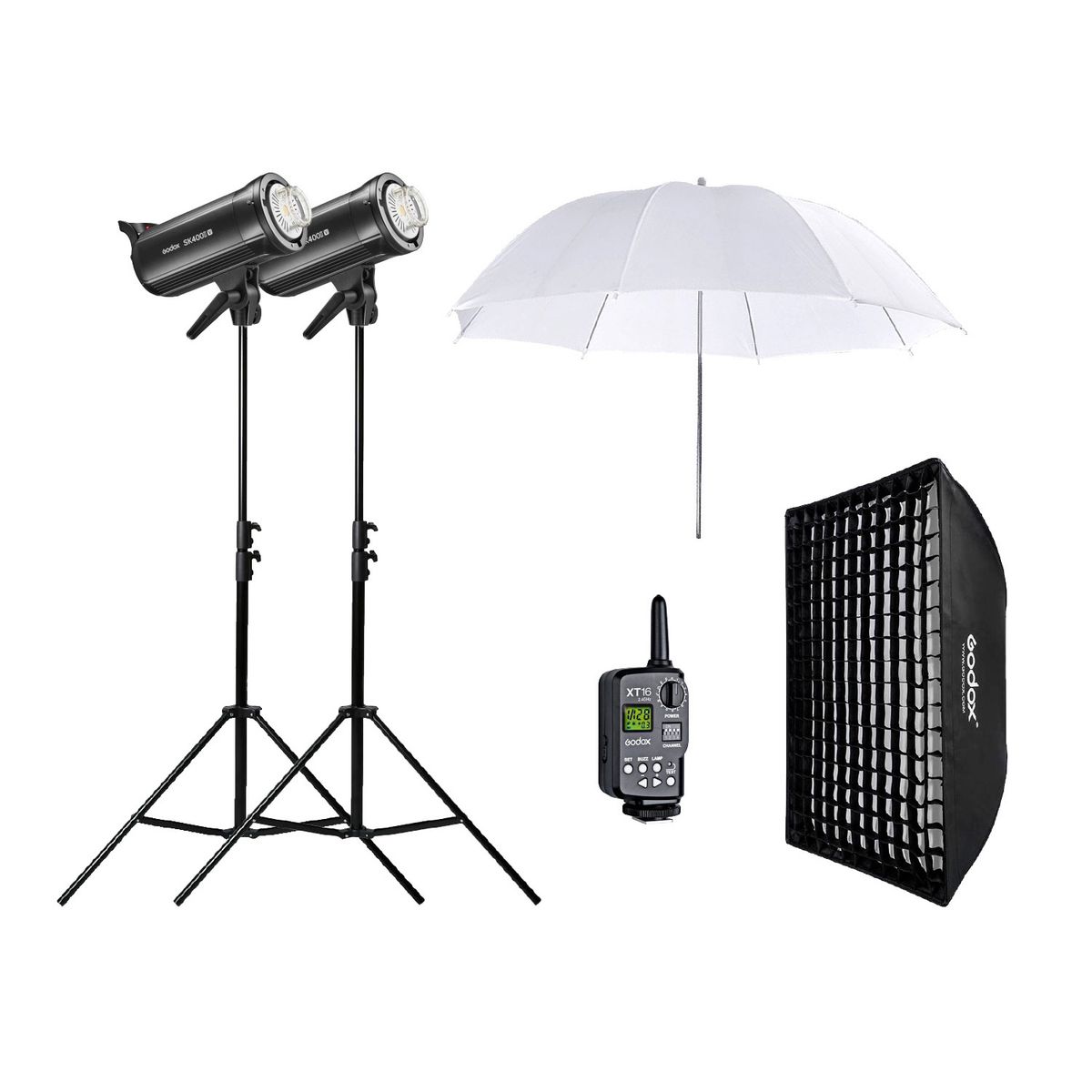GODOX - Kit flash de estudio Godox SK400II-V