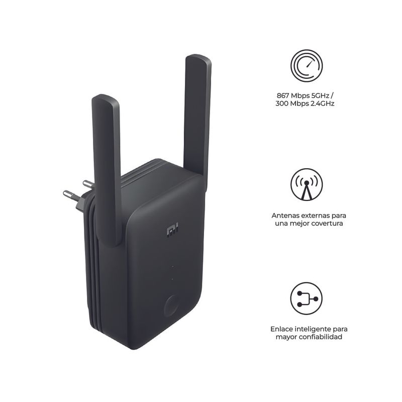 XIAOMI - Amplificador Repetidor De Señal Doble Banda Ac1200 - Rc04