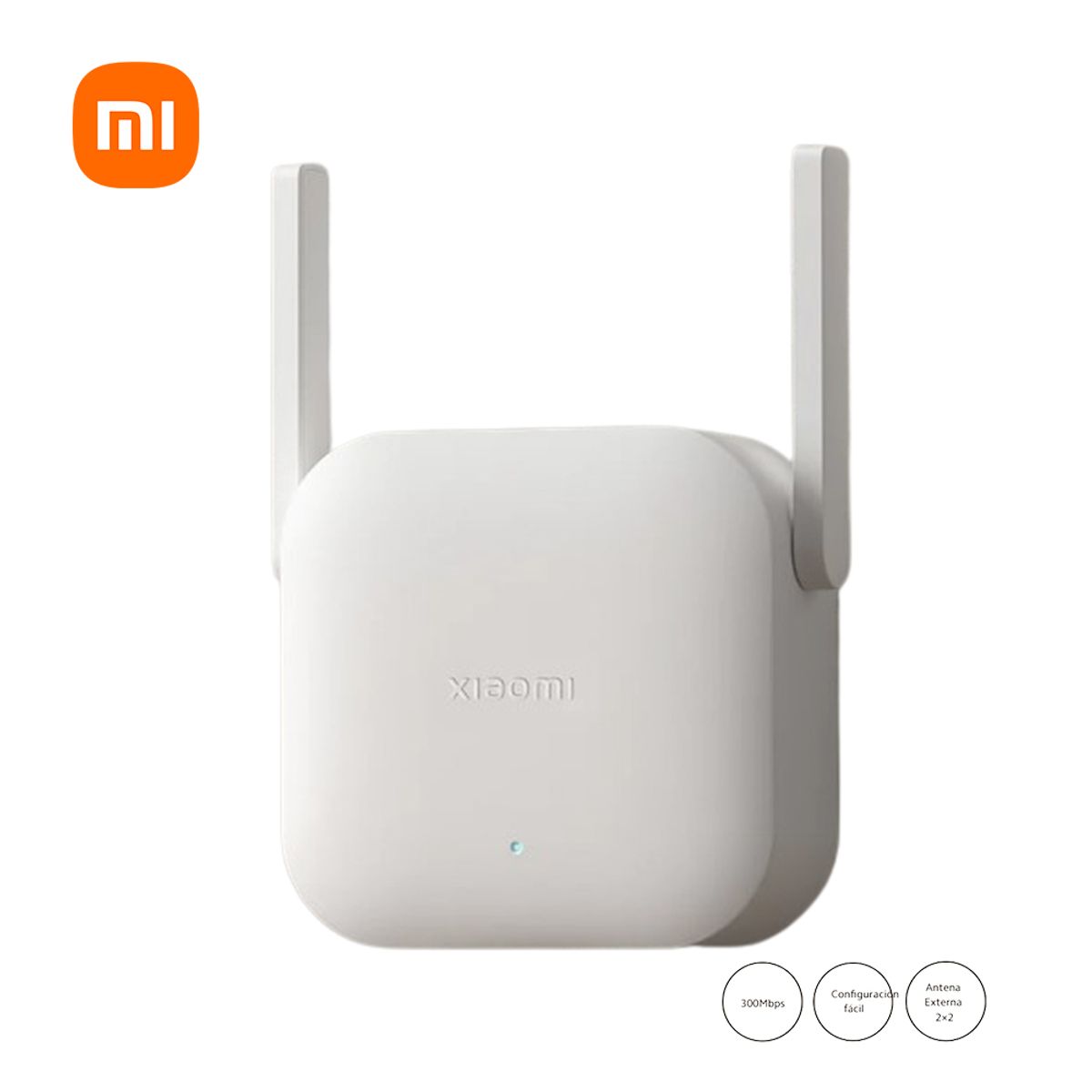 XIAOMI - Amplificador Repetidor Wifi Range Extender N300 RD10M Blanco