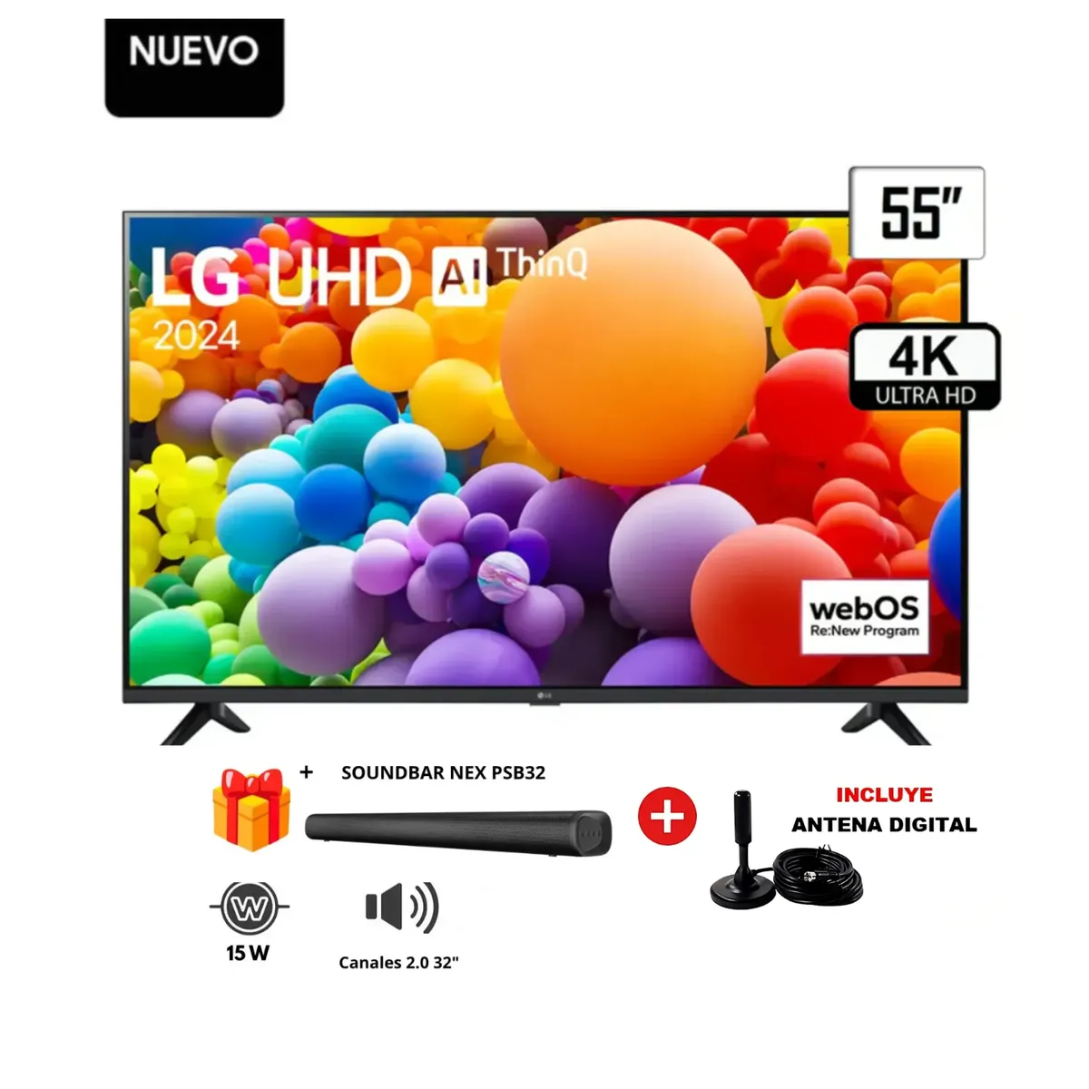LG - TELEVISOR LG 55 4K SMART TV UHD 55UT7300