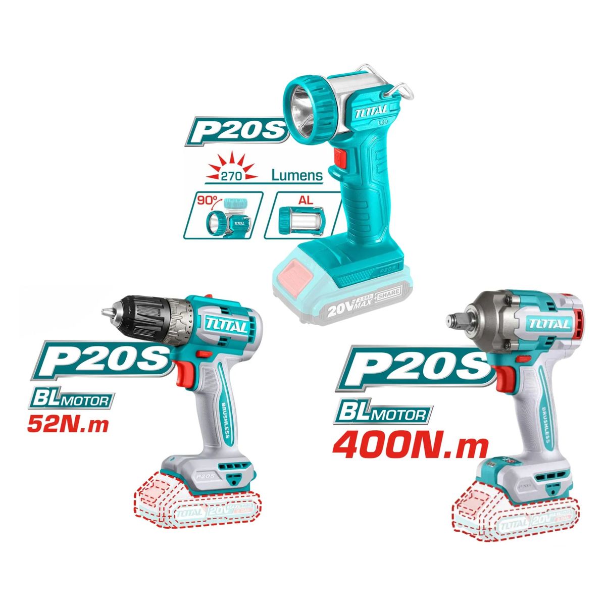 TOTAL TOOLS - Taladro percutor