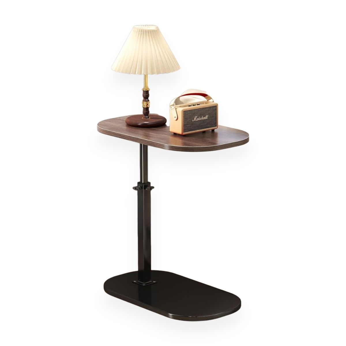 GENERICO - Mesa Auxiliar Altura Ajustable Giratoria 360° Moderna Regulable