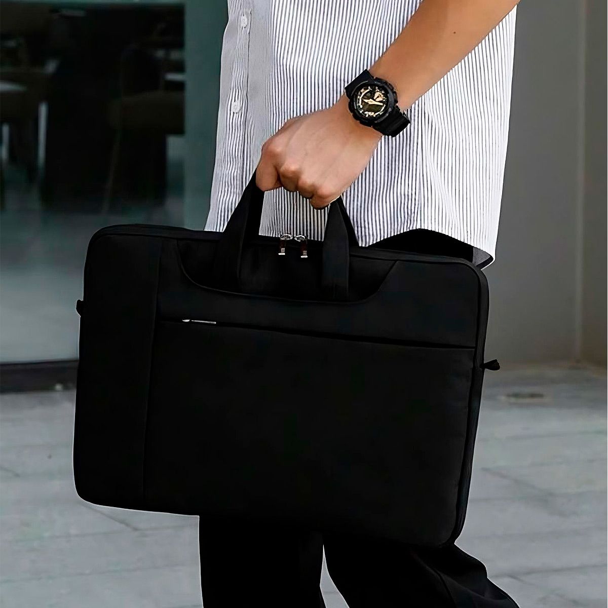 GENERICO - Funda Laptop Estilo Maletin 13 Pulgadas Forro Interior Suave