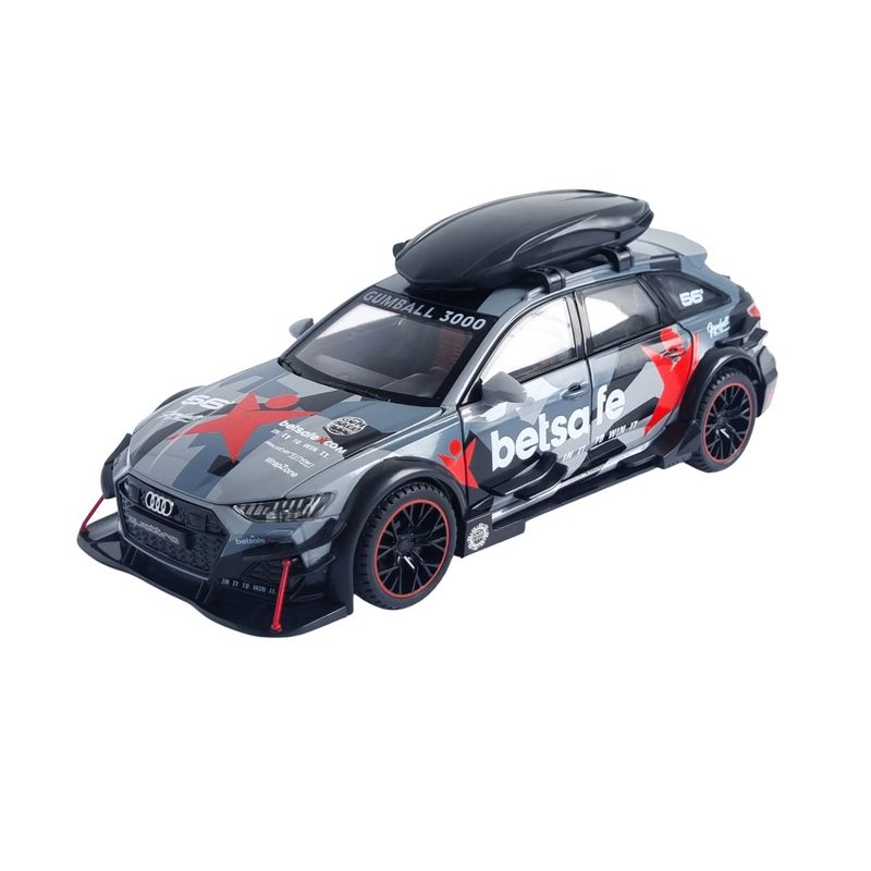 GENERICO - AUTO COLECCION  AUDI RS6 RALLY  ESCALA 1 / 24 SONIDO Y LUCES