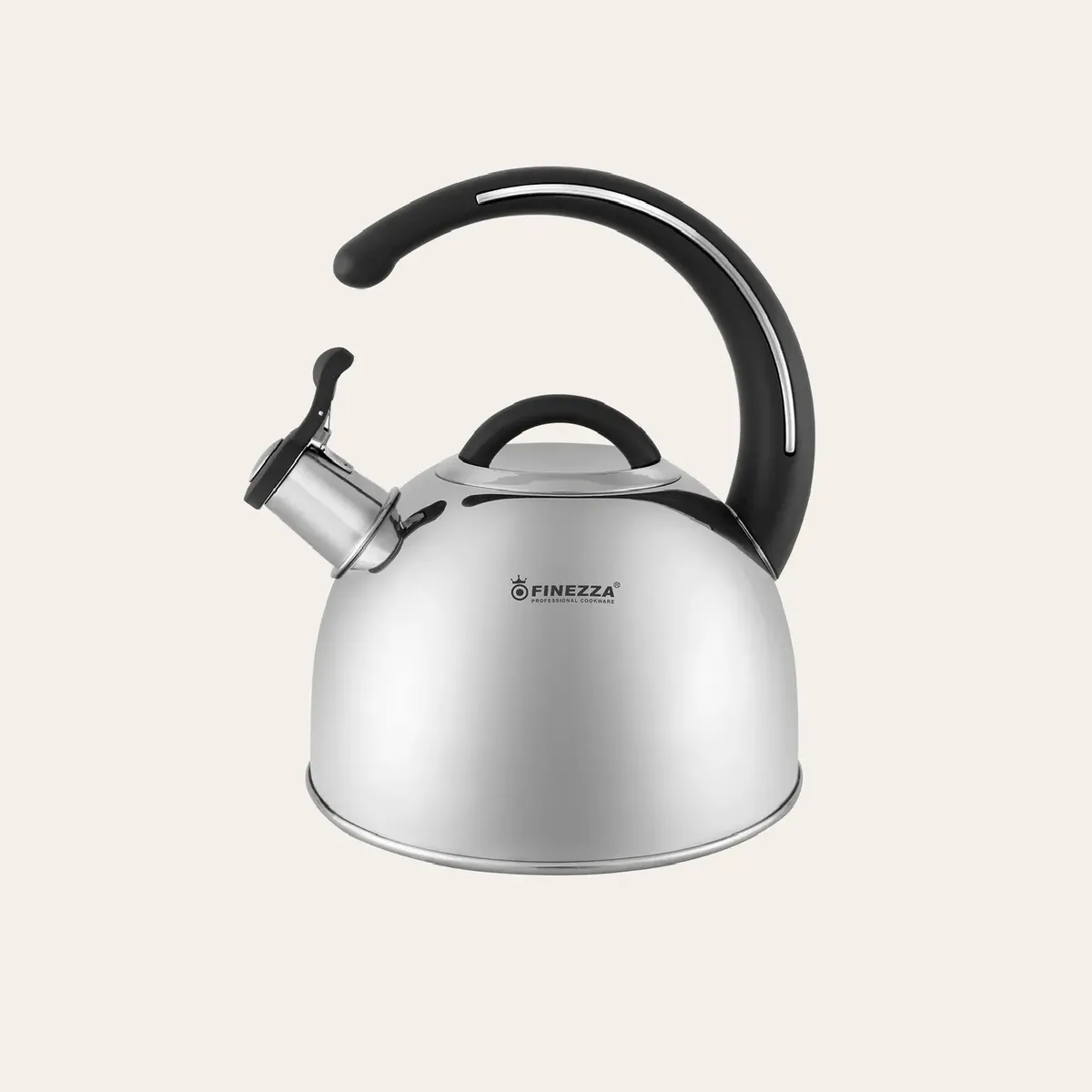 FINEZZA - Tetera de Acero 3.0 Litros FF-T0048 Negro