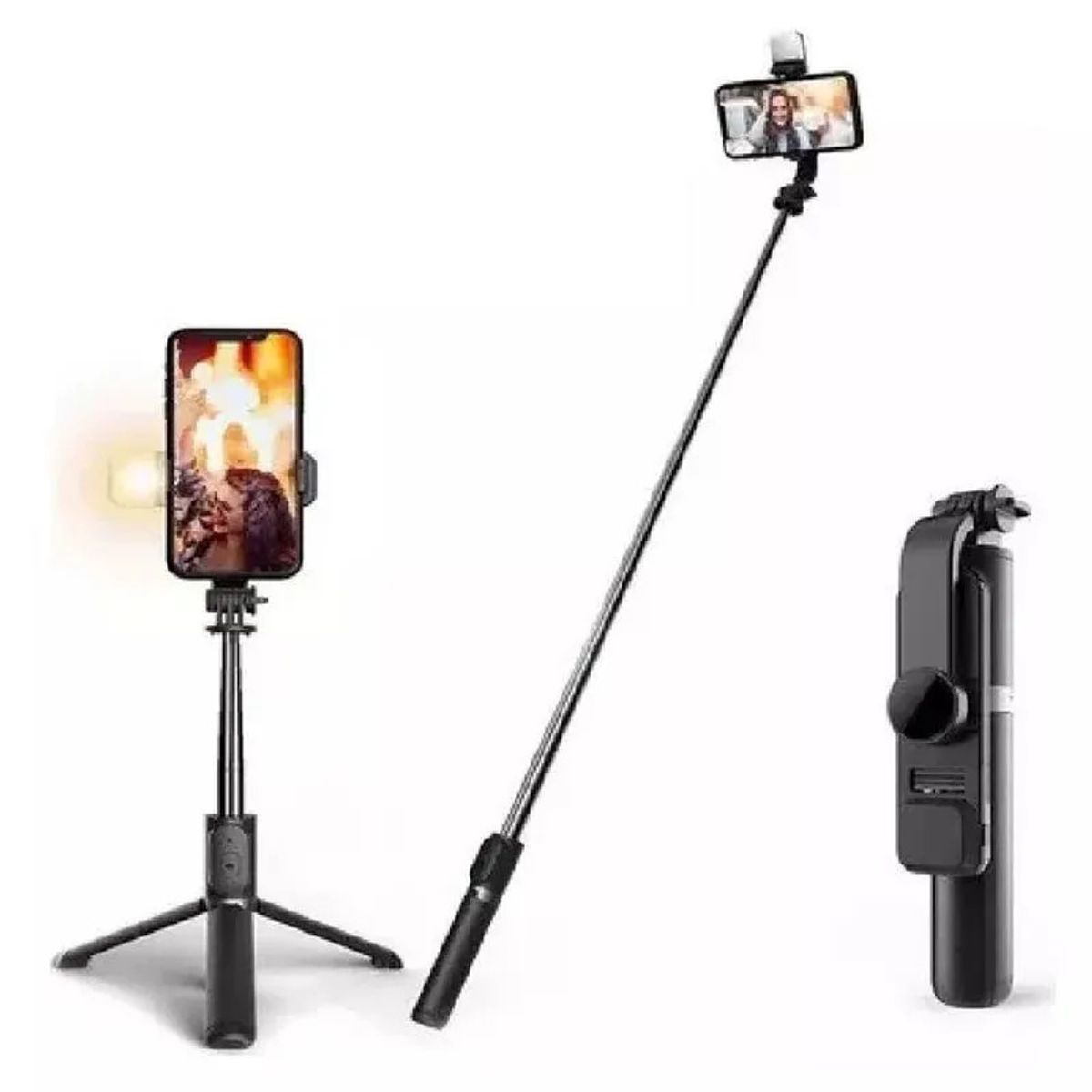 GENERICO - PALO SELFIE TRIPODE PARA VIAJES 100CM