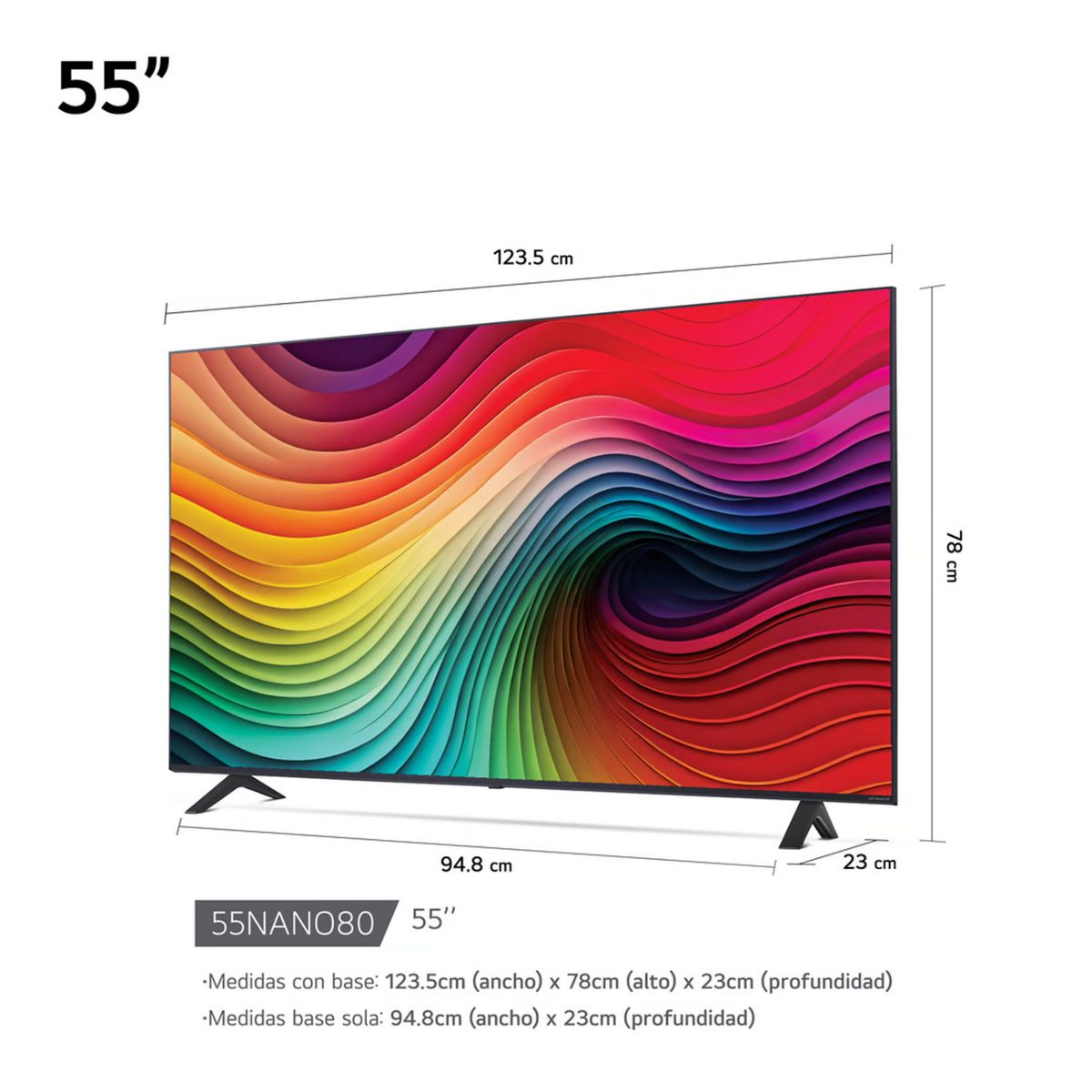 LG - Televisor LG 55 NanoCell UHD 4K Smart 55NANO80TSA