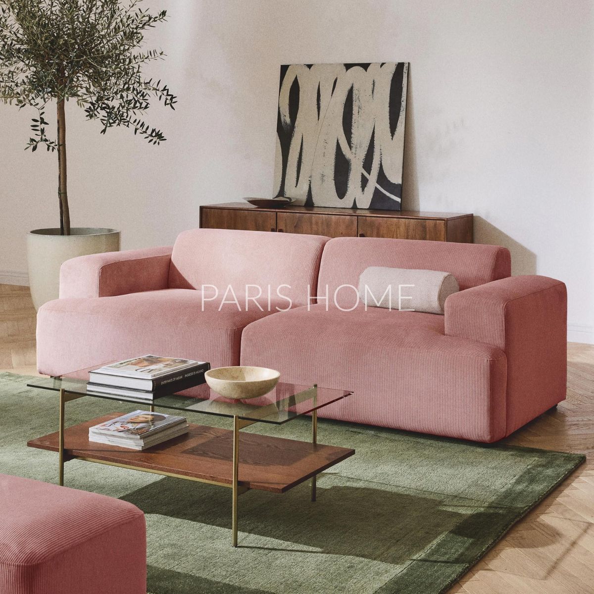 GENERICO - Sofá 2 Plazas Gala Pana - Palo Rosa