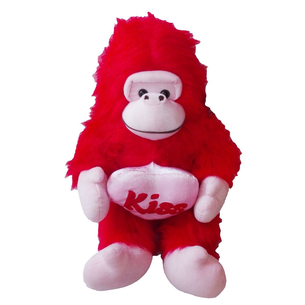 GENERICO - Peluche Mono Gorila Corazon Kiss 73cm