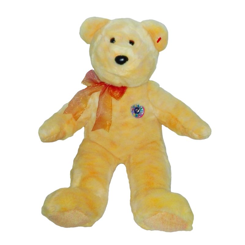 GENERICO - Peluche Oso Amarillo Lazo Pin 34cm