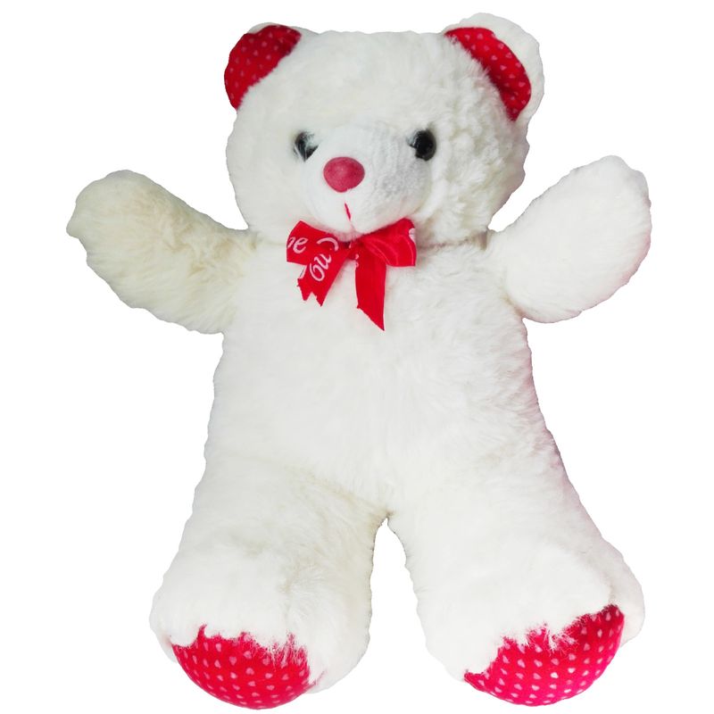 GENERICO - Peluche Oso Blanco Lazo 53cm