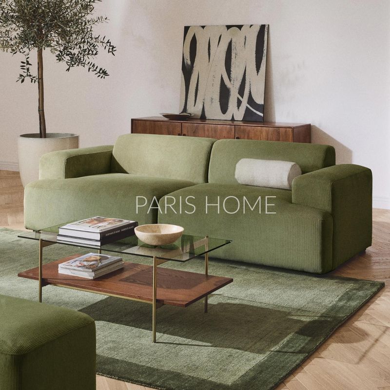 GENERICO - Sofá 2 Plazas Gala Pana - Verde Oliva