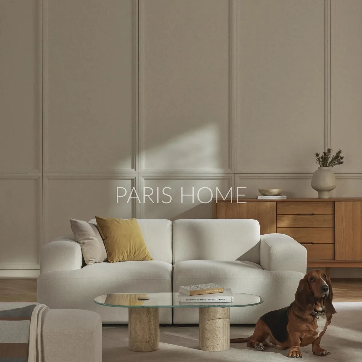 GENERICO - Sofá 2 Plazas Gala Tejido - Blanco