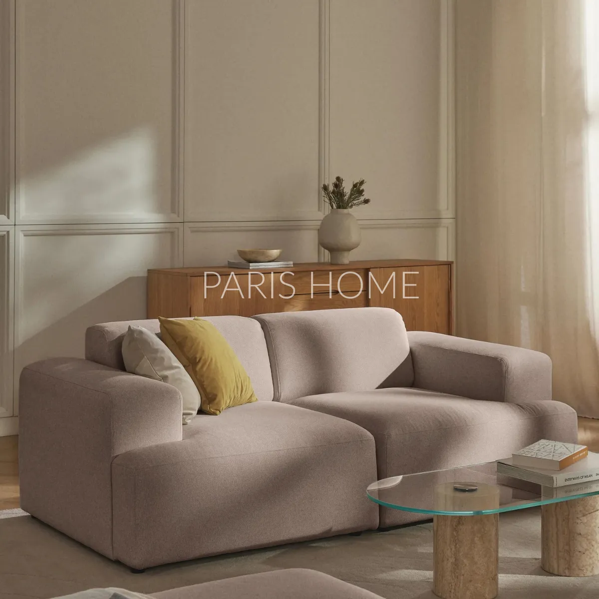 GENERICO - Sofá 2 Plazas Gala Tejido - Taupe