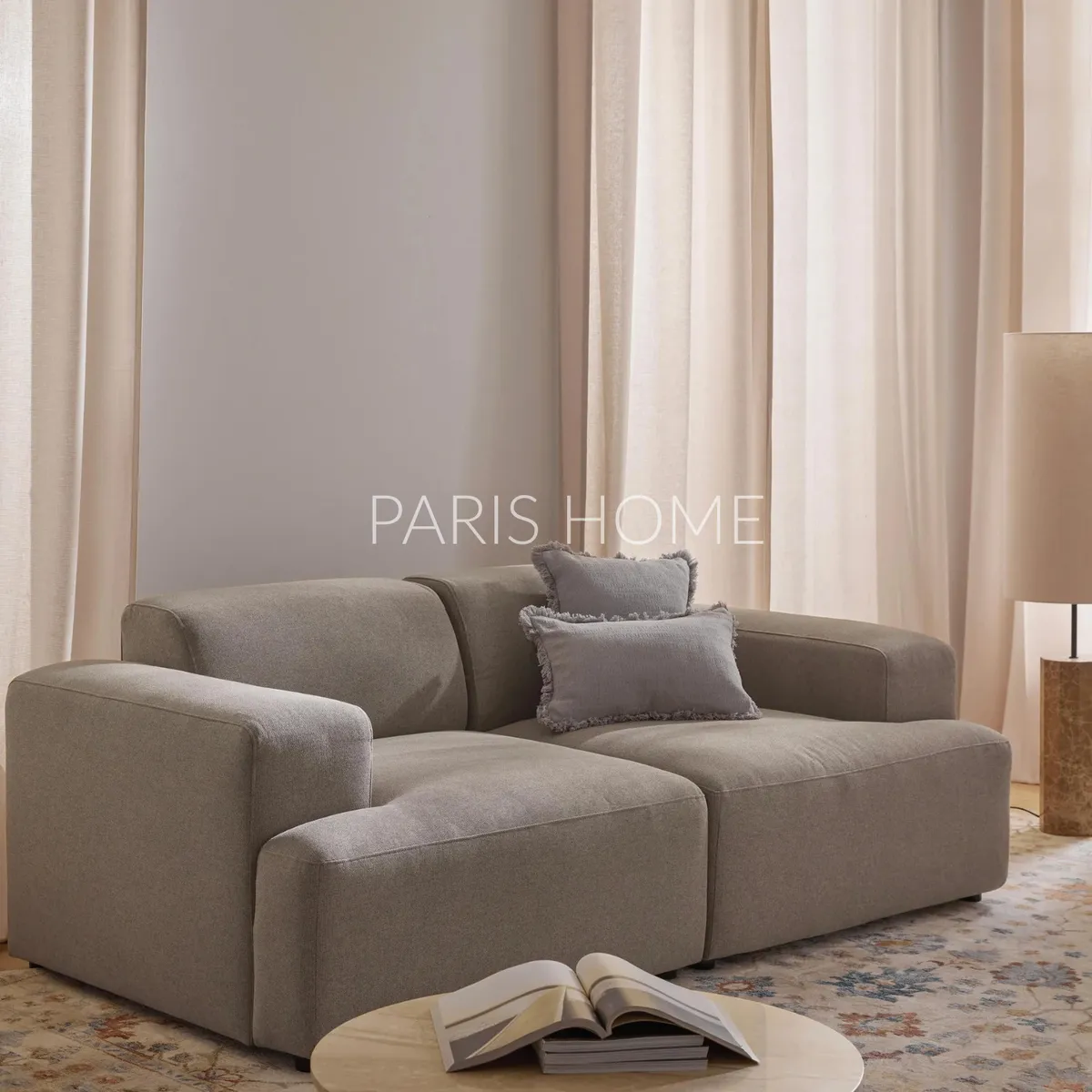 GENERICO - Sofá 2 Plazas Gala Tejido - Taupe