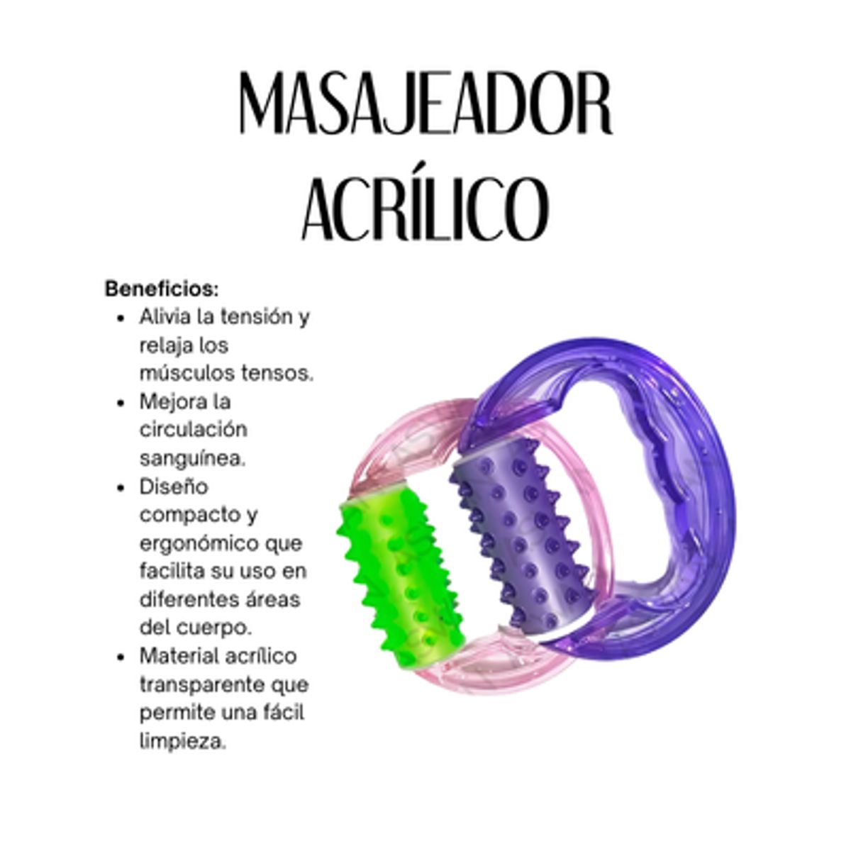 GENERICO - MASAJEADOR ACRÍLICO