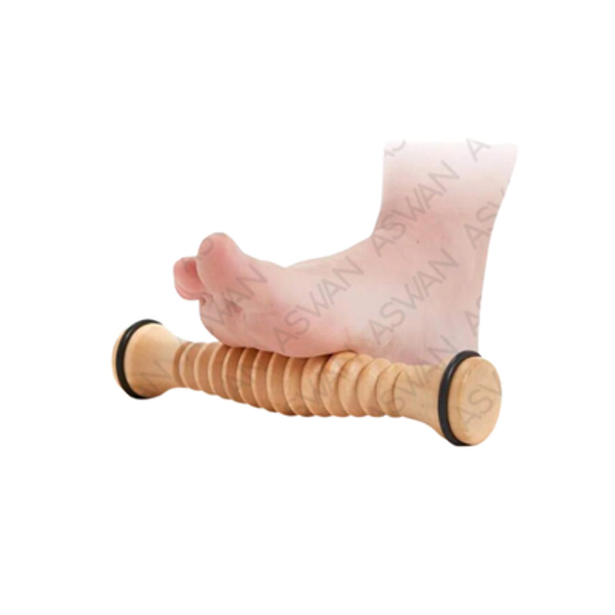 GENERICO - MASAJEADOR RODILLO DE MADERA PARA PIES