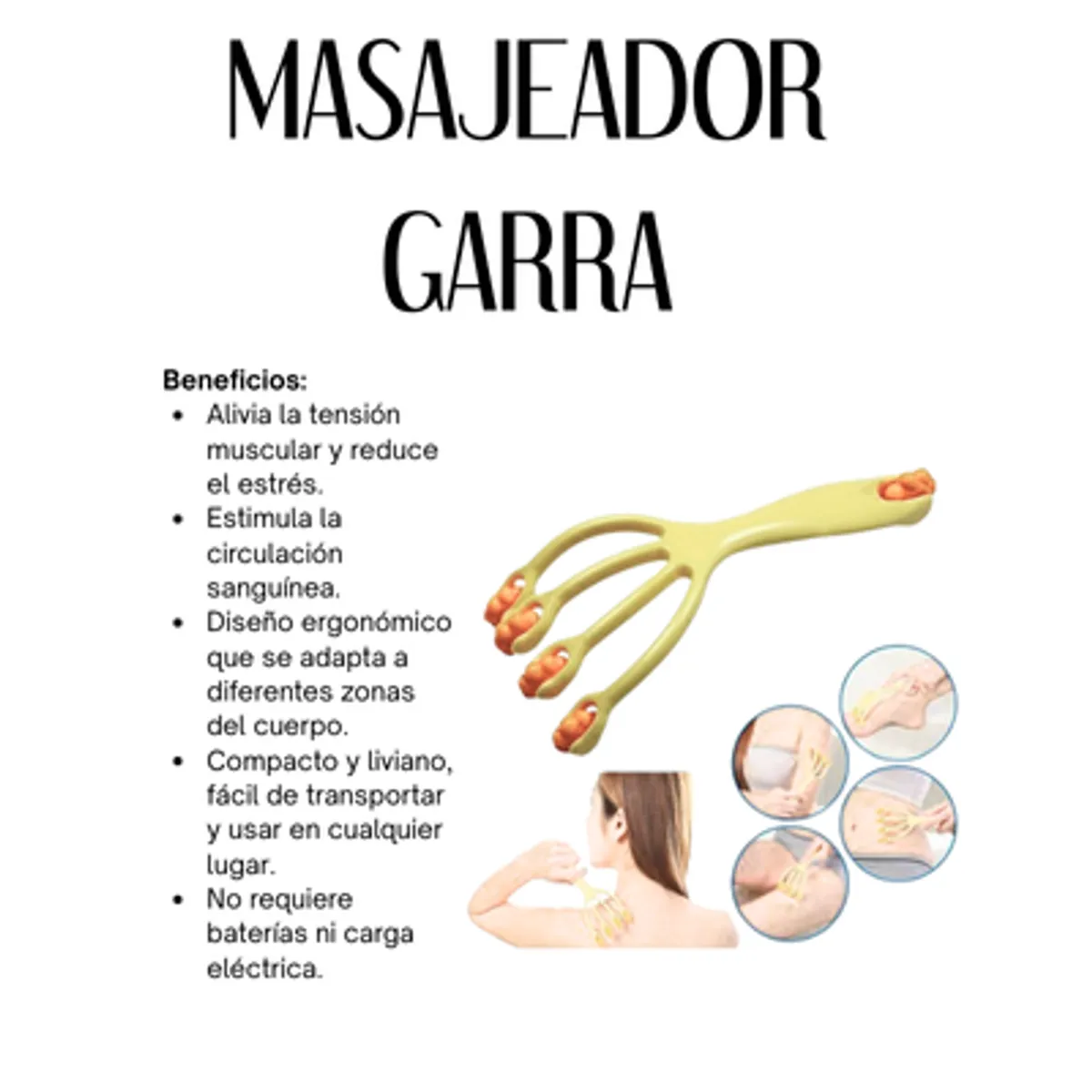 GENERICO - MASAJEADOR GARRA