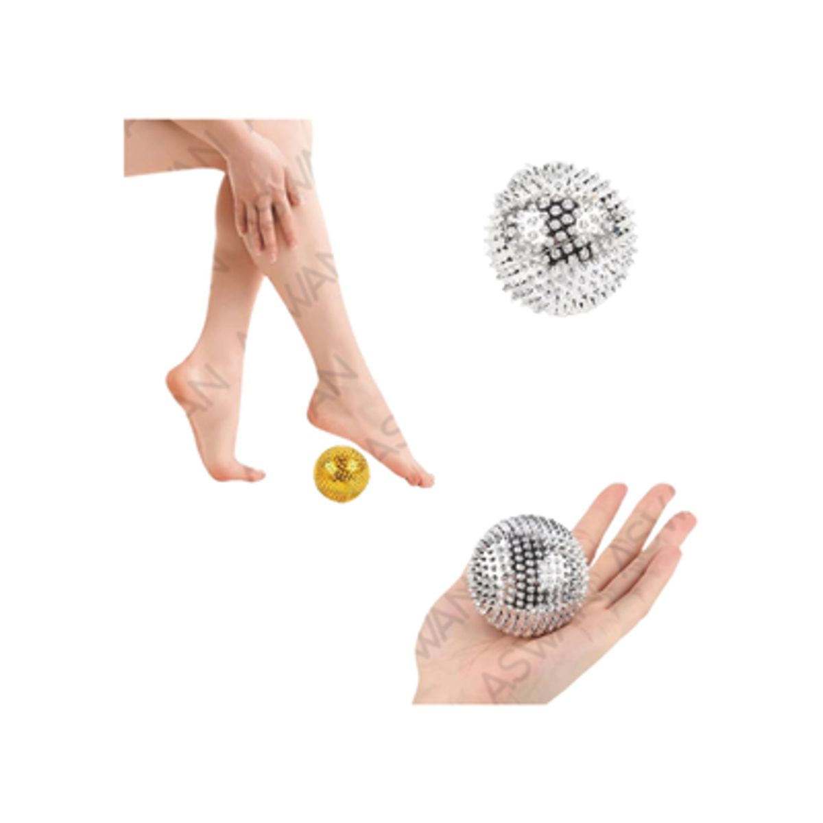 GENERICO - MASAJEADOR BOLA ACUPUNTURA PARA CABEZA MANO Y CUERPO