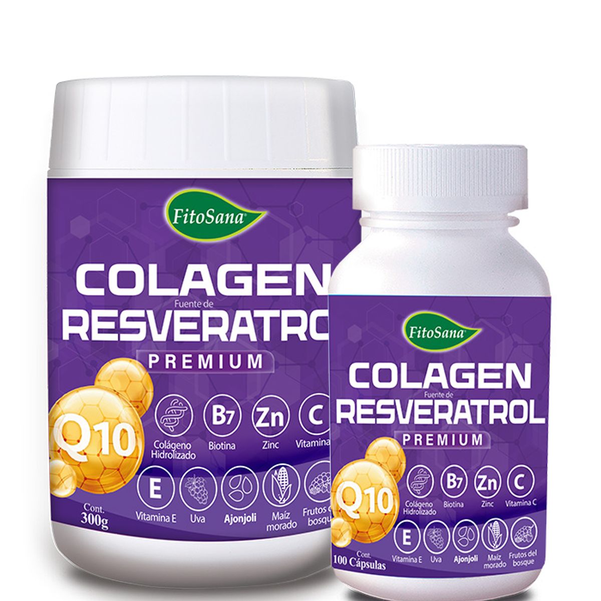 FITOSANA - PACK COLAGEN FUENTE DE RESVERATROL Q10 PREMIUM FITOSANA - COLAGENO HIDROLIZADO