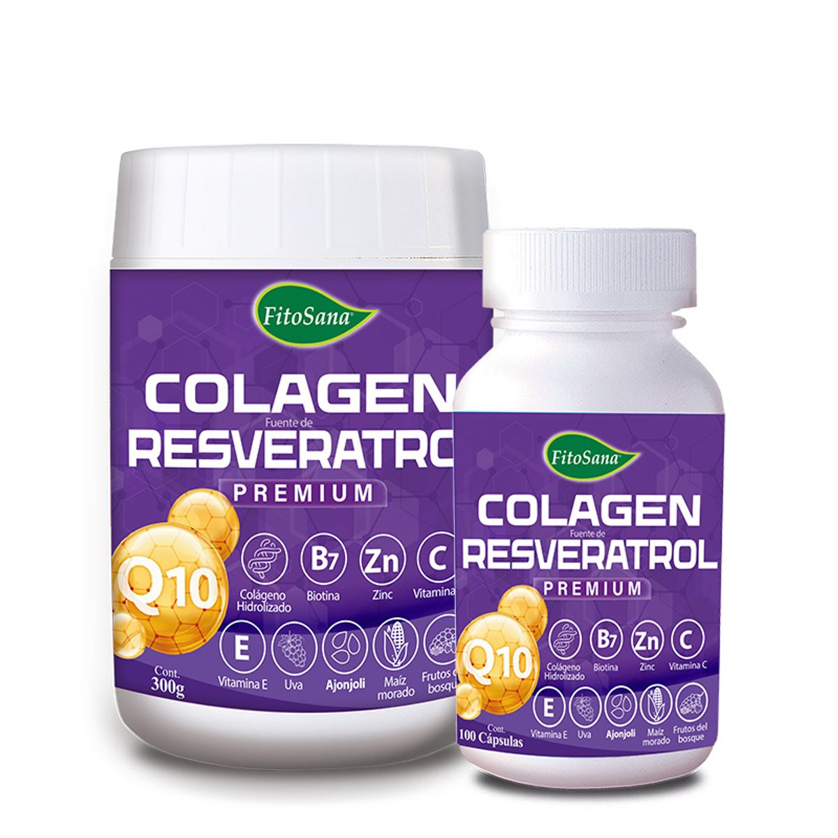 FITOSANA - PACK COLAGEN FUENTE DE RESVERATROL Q10 PREMIUM FITOSANA - COLAGENO HIDROLIZADO