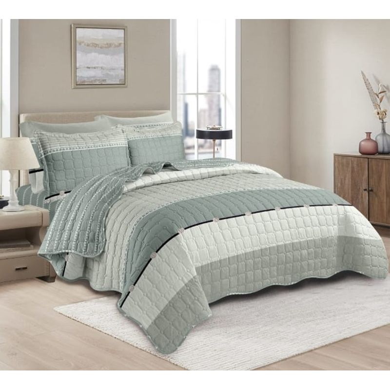 GOLDSUN - CUBRECAMA GOLDSUN EN 3 PIEZAS DE 2 PLAZAS