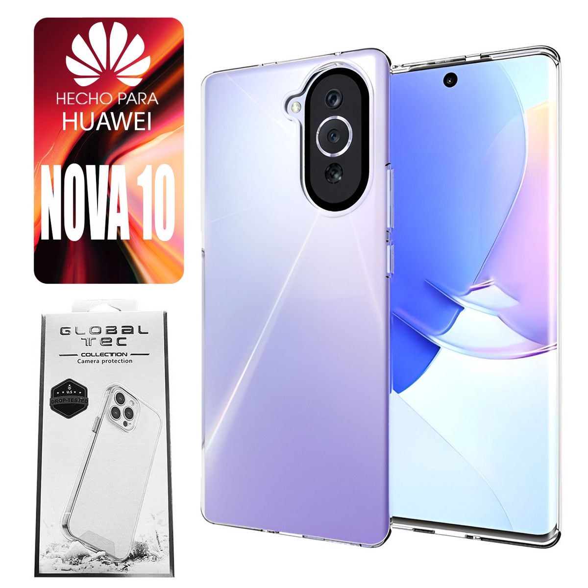 ASIA IMPORT - Space Case Para Huawei Nova 10 Transparente