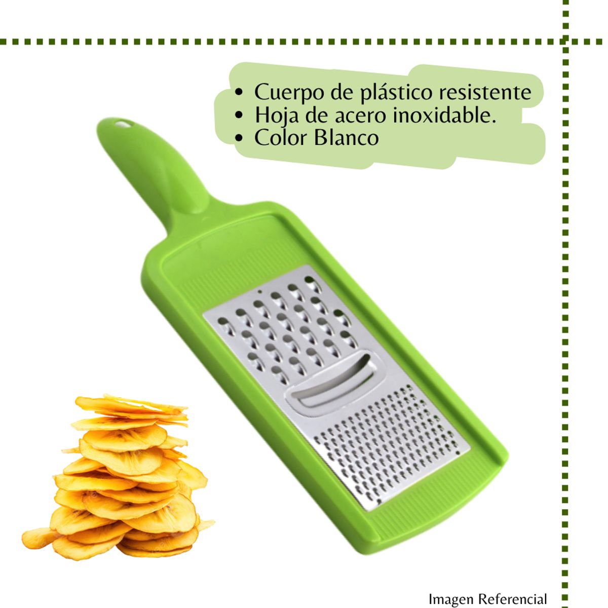 FACUSA - Rallador plano verde FACUSA-Blister