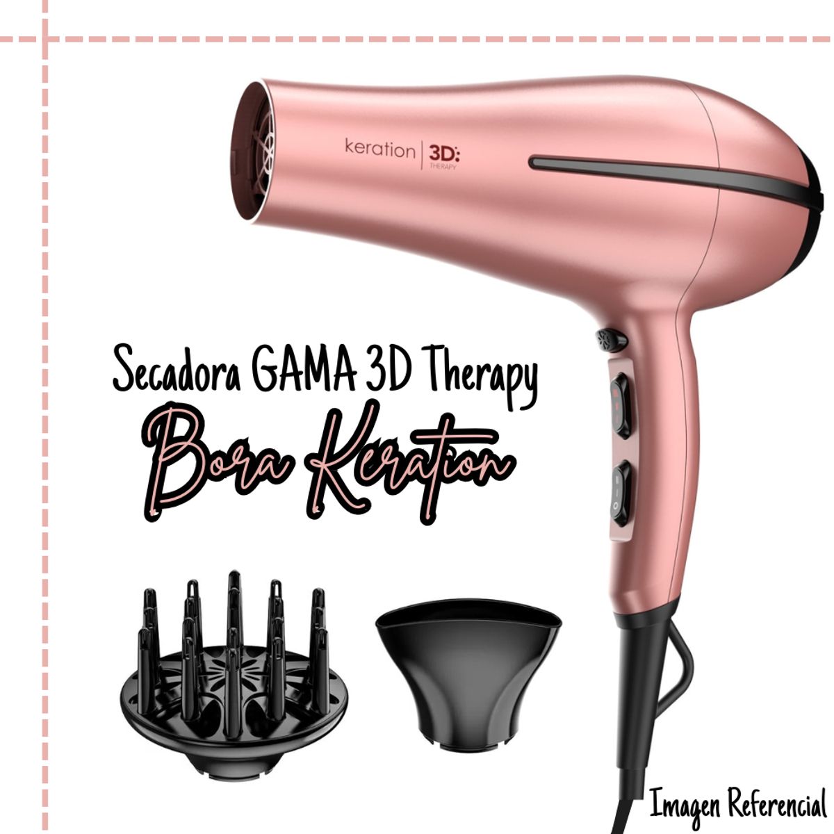 GAMA - Secadora de Cabello Gama Bora Keration 3D Therapy