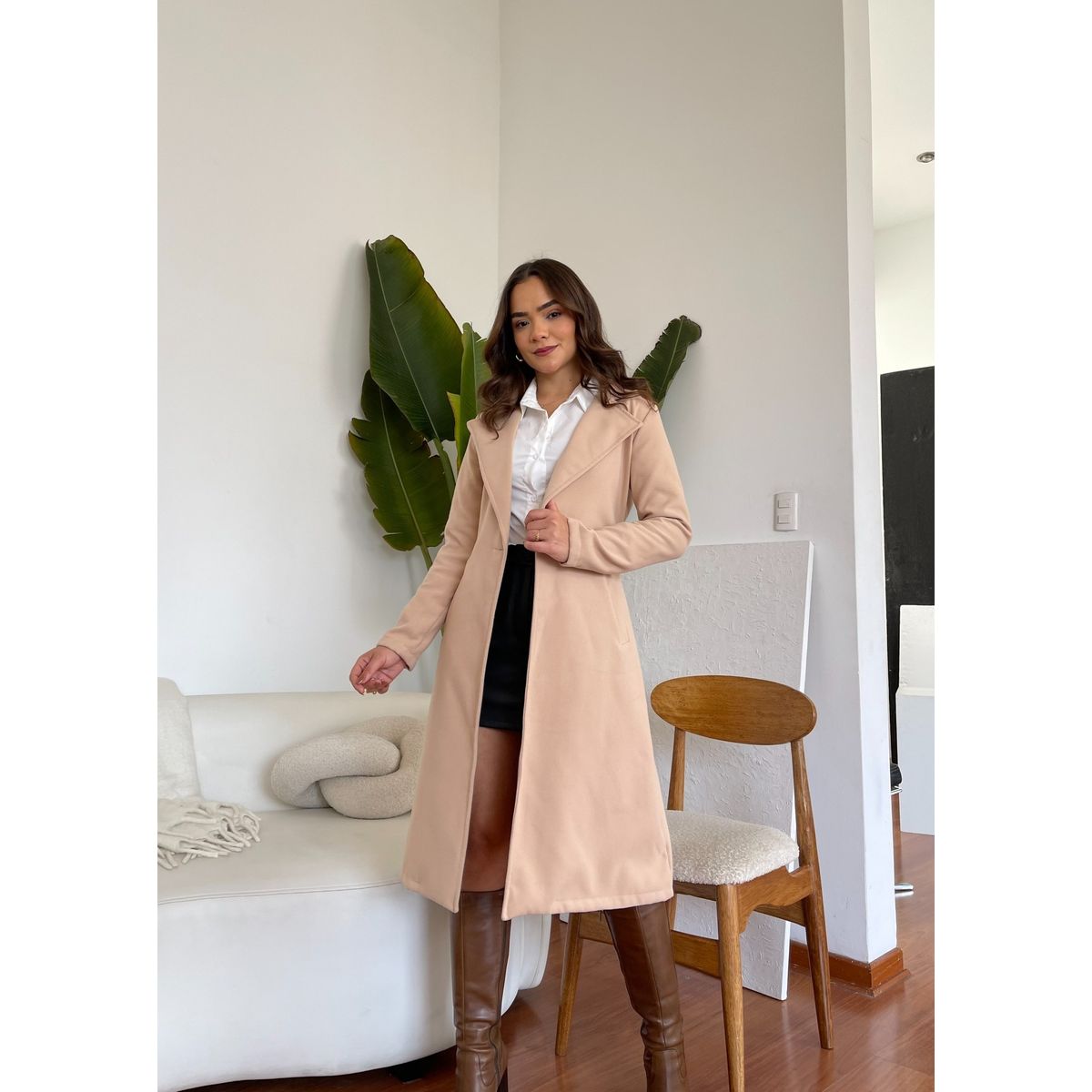 ALLEZ COLLECTION - Abrigo - Saco - Largo Monaco  para mujer con cinturon