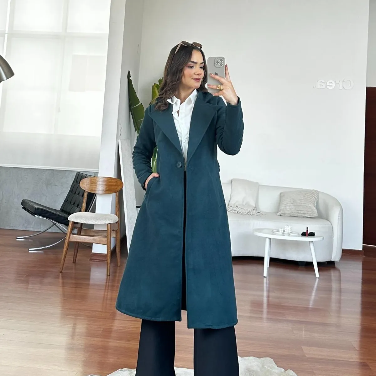 ALLEZ COLLECTION - Abrigo - Saco - Largo Monaco  para mujer con cinturon