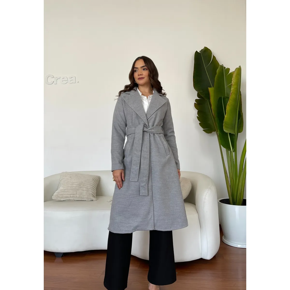 ALLEZ COLLECTION - Abrigo - Saco - Largo Monaco  para mujer con cinturon