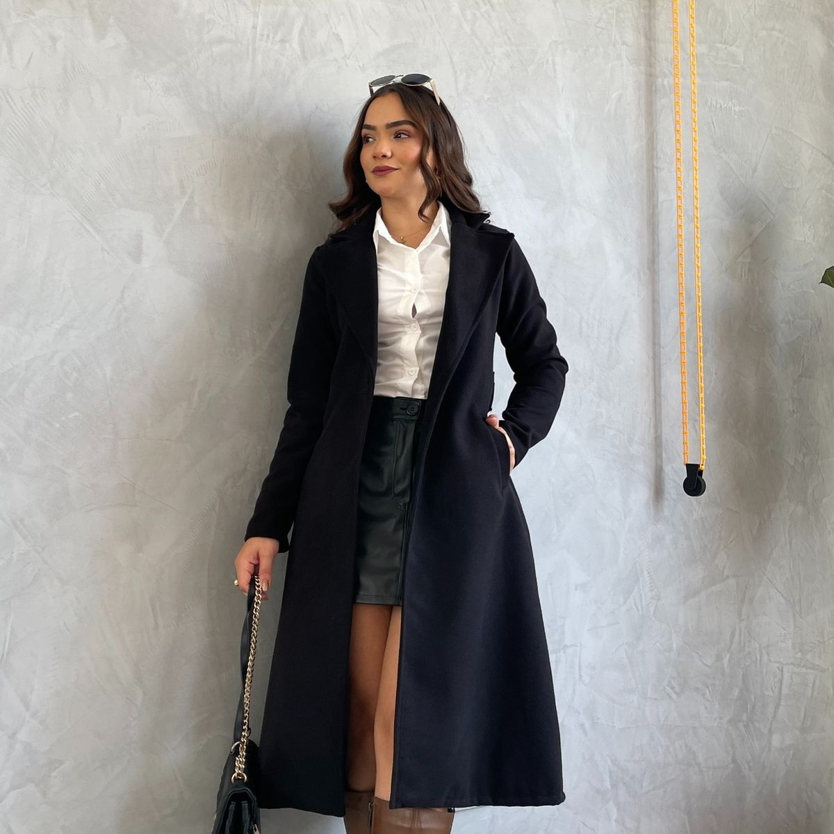 ALLEZ COLLECTION - Abrigo - Saco - Largo Monaco  para mujer con cinturon