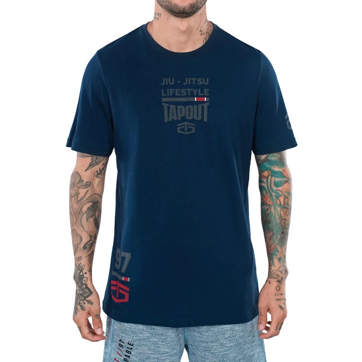 TAPOUT - Polo Manga Corta Hombre Tapout Azuz