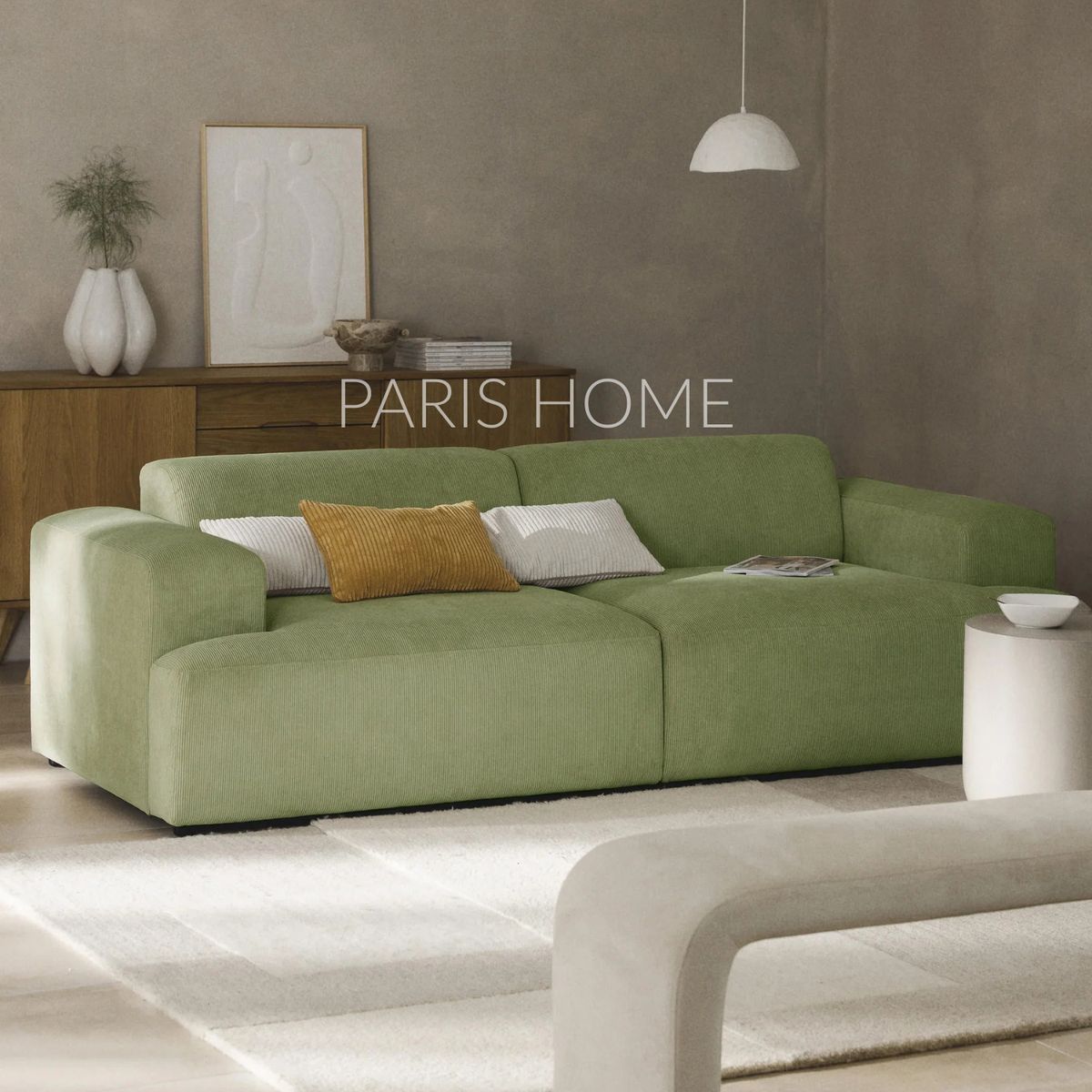 GENERICO - Sofá 3 Plazas Gala Pana - Verde Oliva