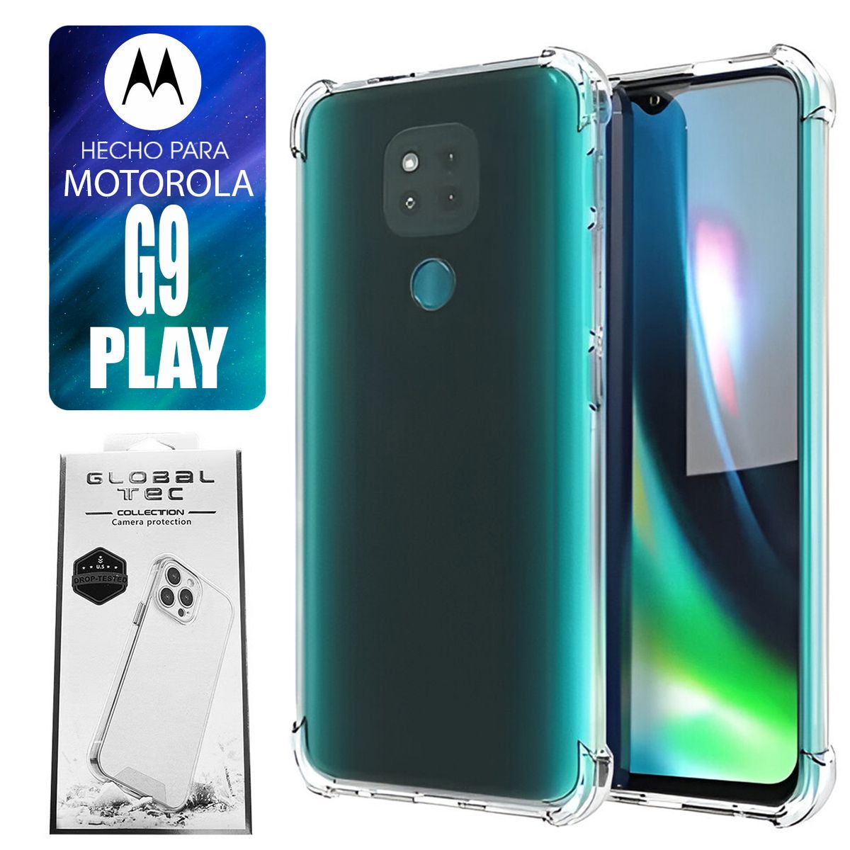 ASIA IMPORT - Space Case Para Motorola G9 Play Transparente