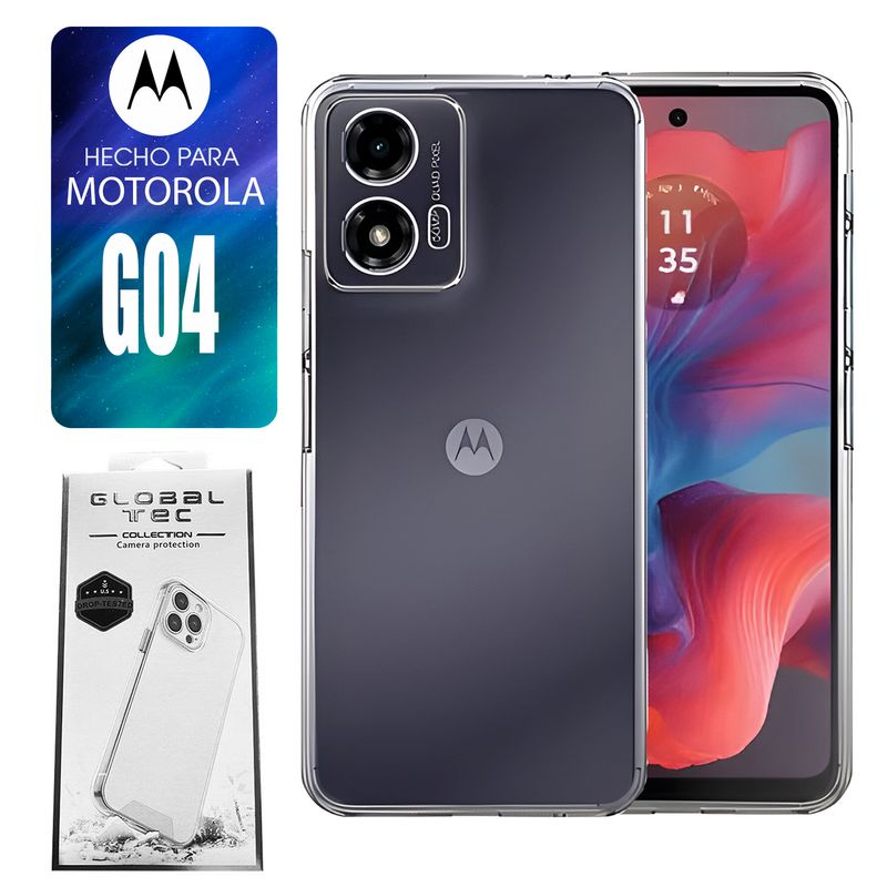 ASIA IMPORT - Space Case Para Motorola G04 Transparente