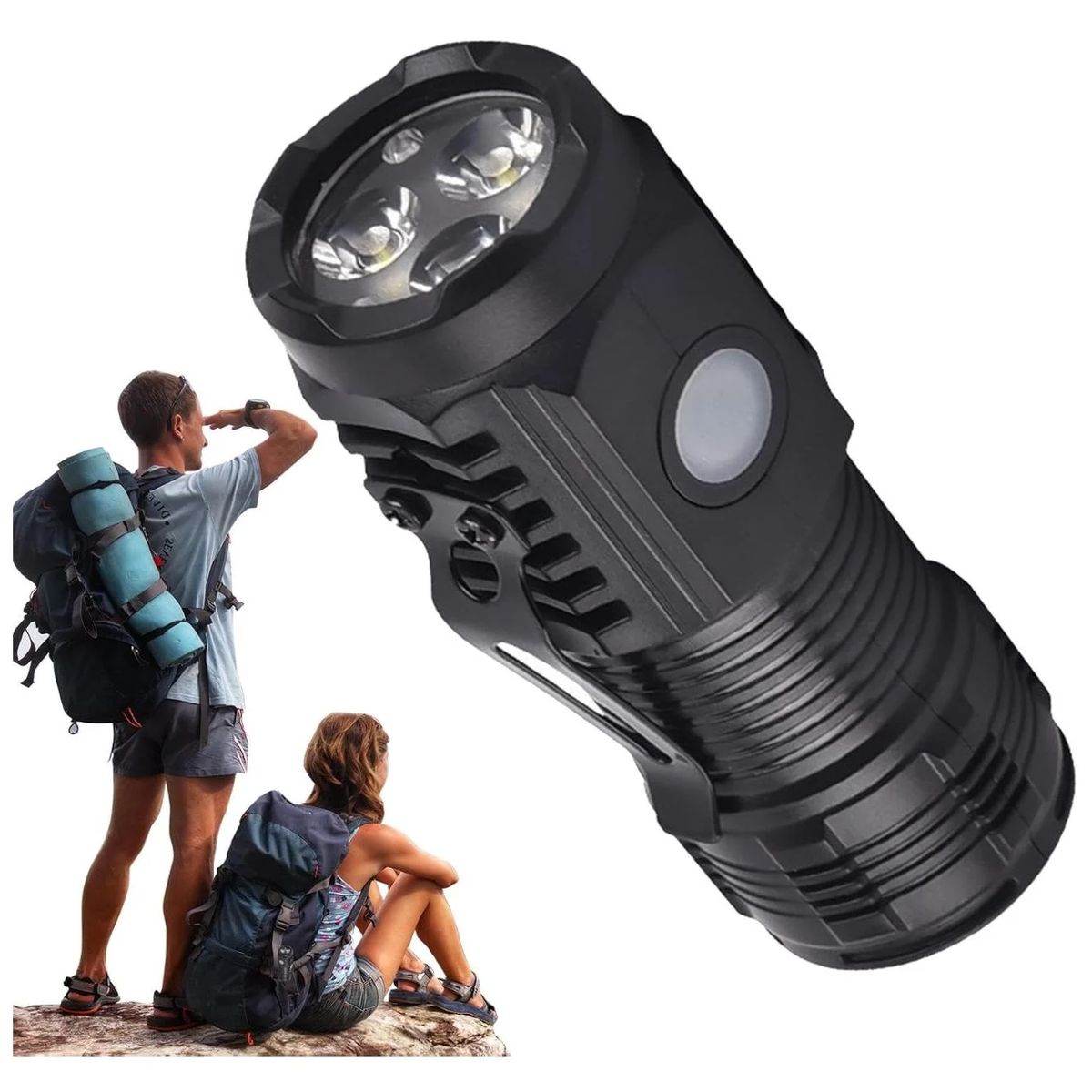 GENERICO - MINI LINTERNA TACTICA NEGRA