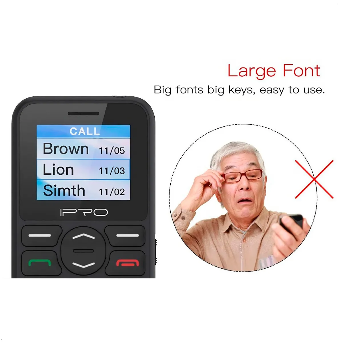 IPRO - CELULAR 4G IPRO F183S TECLADO GRANDEIDEAL ADULTO MAYOR