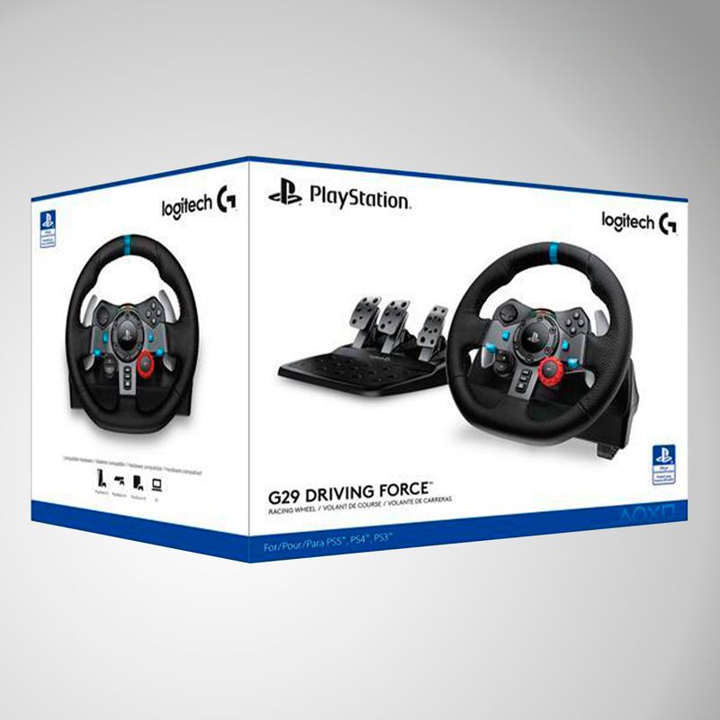 LOGITECH - Timón Logitech G29 PlayStation PS5 PS4 PS3 y PC