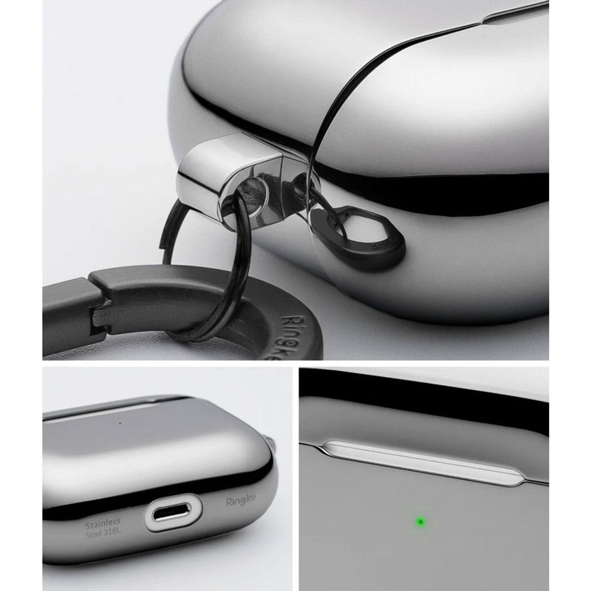 RINGKE - Case Ringke De Acero Para AirPods Pro 1 - Importado Usa