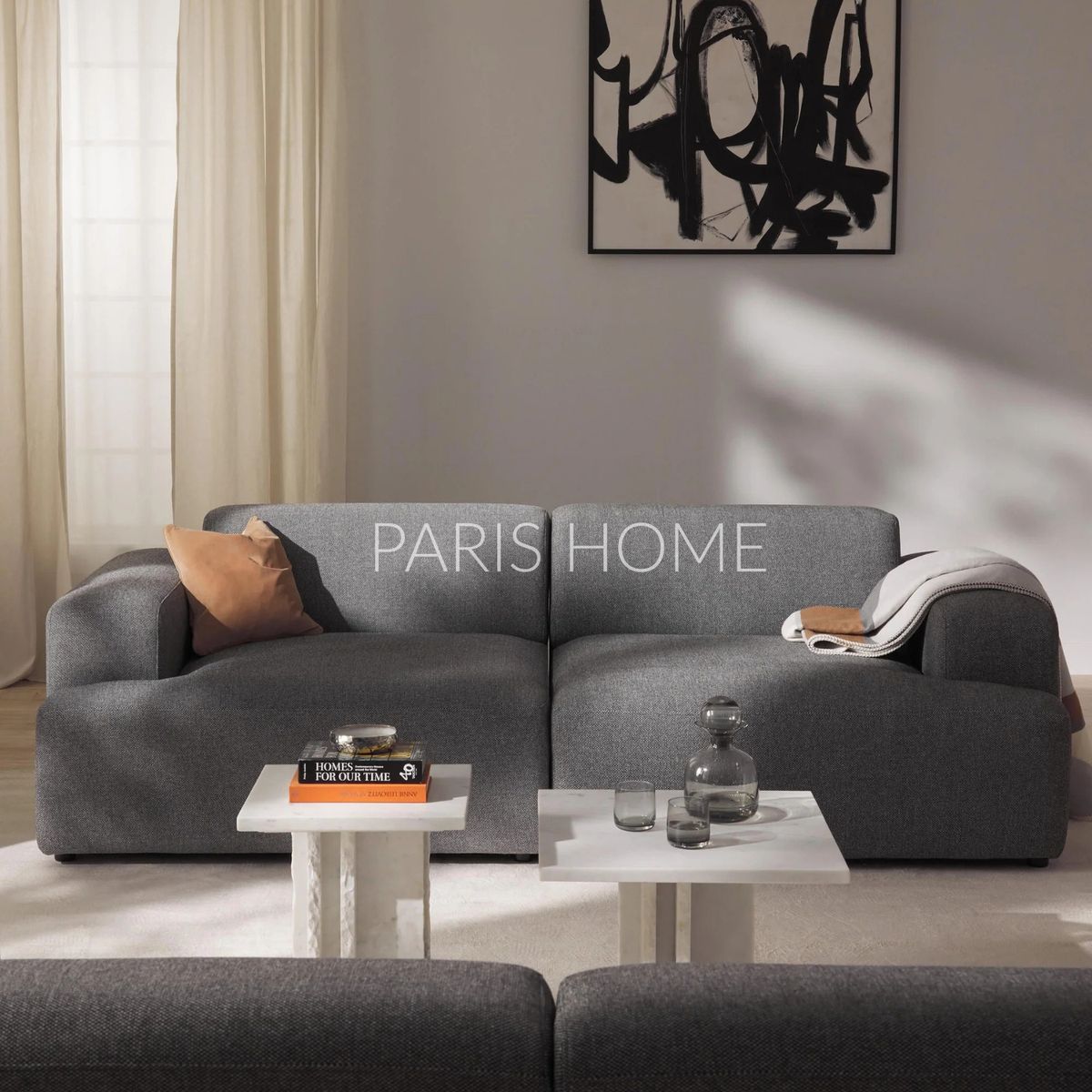 GENERICO - Sofá 3 Plazas Gala Tejido - Gris