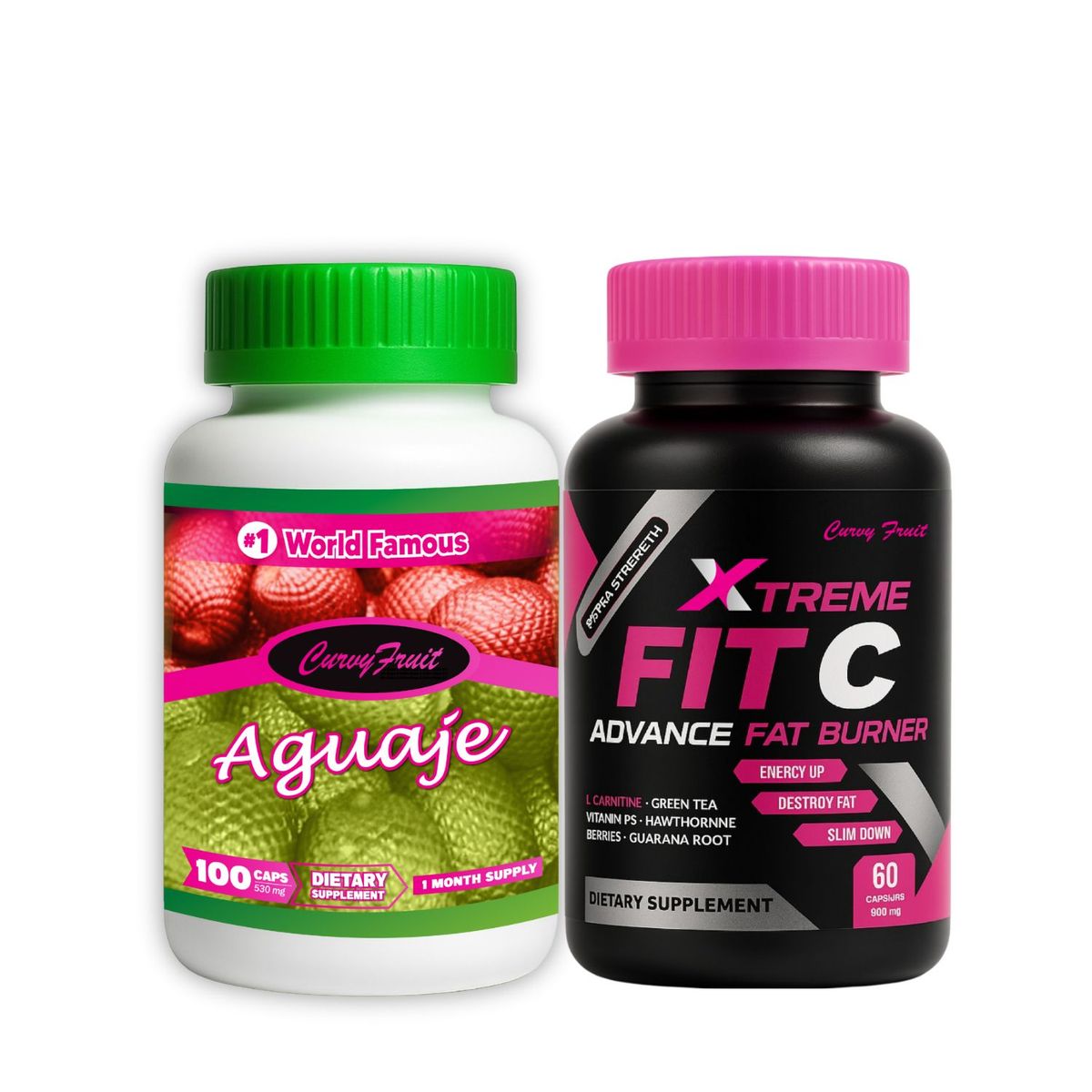 CURVY FRUIT - Curvy Boost Pack Aguaje + Fit C Xtreme  Curvas + Reducción de Grasa Curvy Fruit