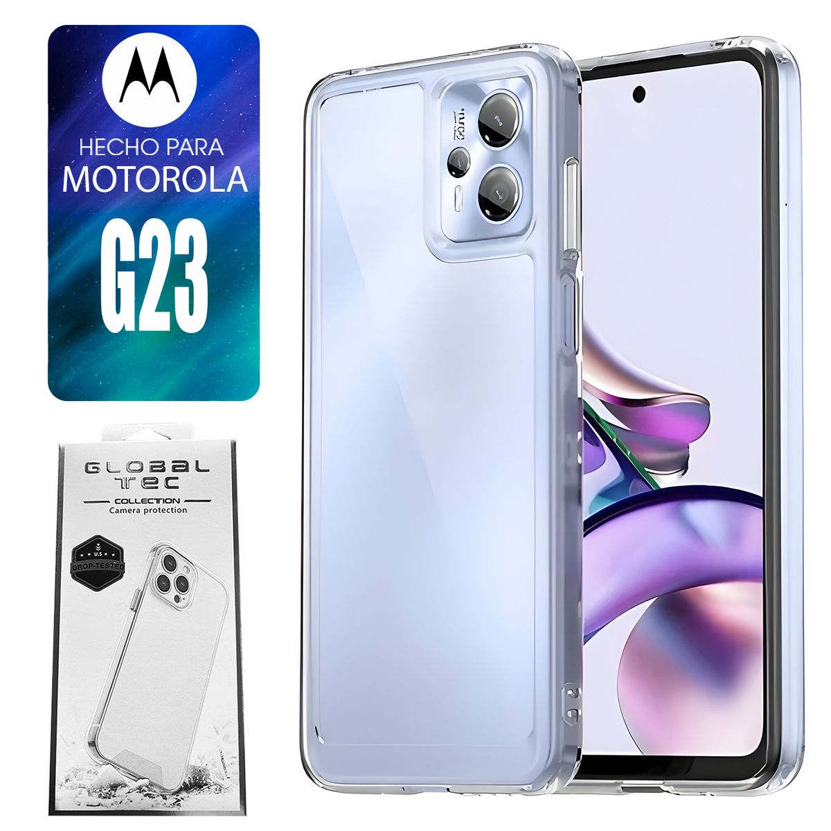 ASIA IMPORT - Space Case Para Motorola G23 Transparente