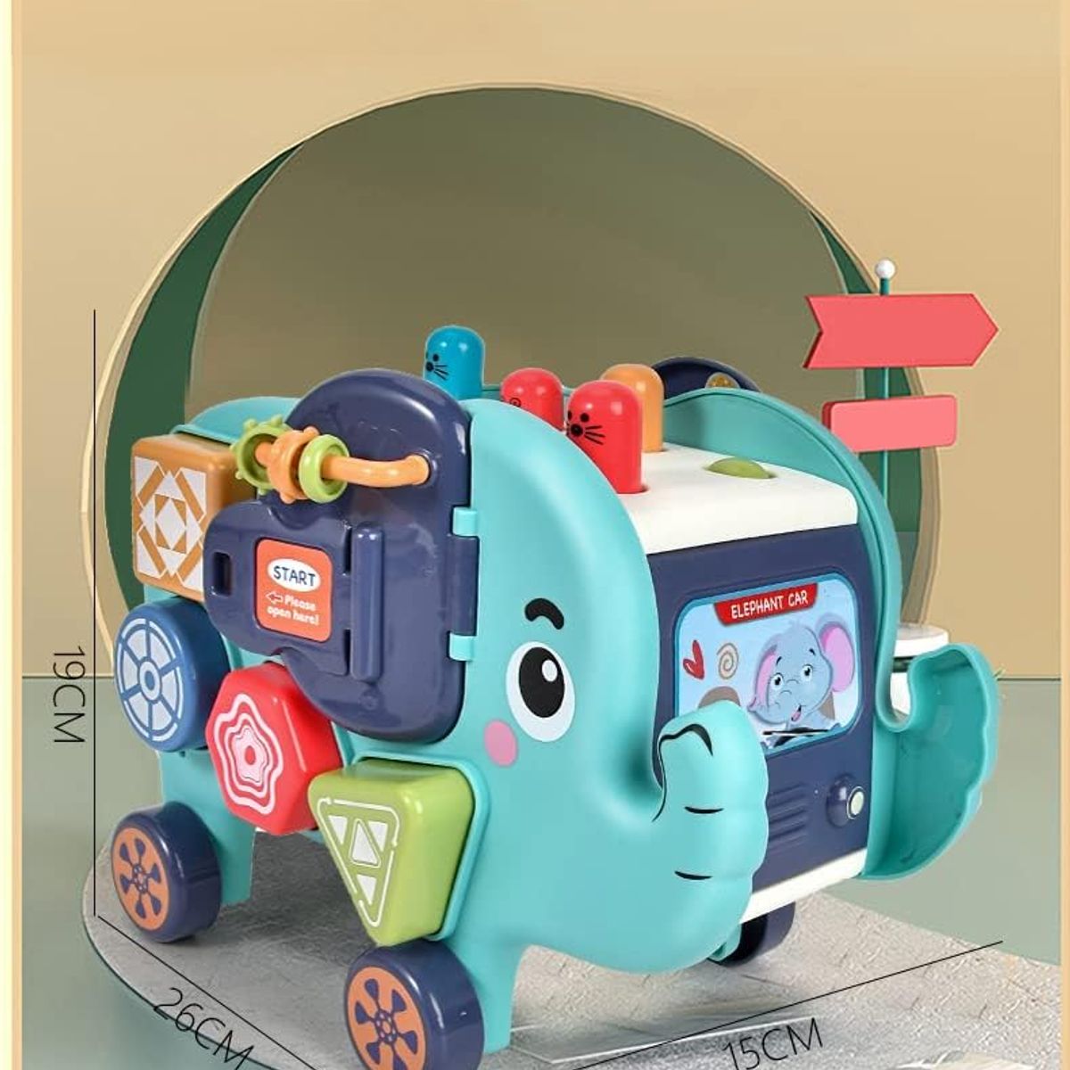 GENERICO - Elefante divertido educativo e interactivo