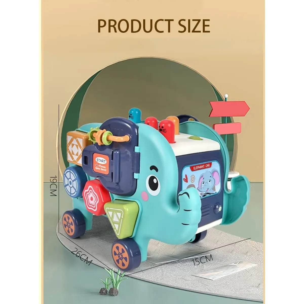 GENERICO - Elefante divertido educativo e interactivo