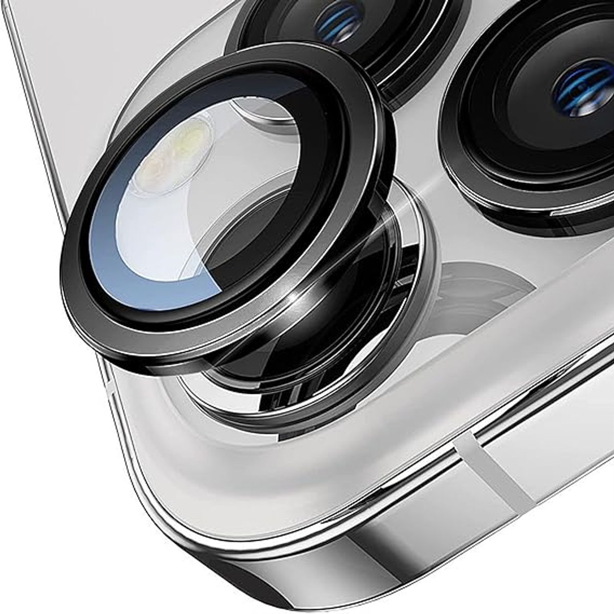 GENERICO - Protector De Cámara IPhone 13 / 13 mini Negro