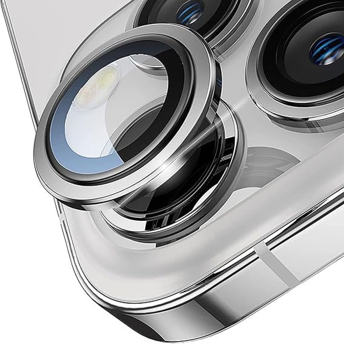 GENERICO - Protector De Cámara IPhone 13 / 13 mini Plateado