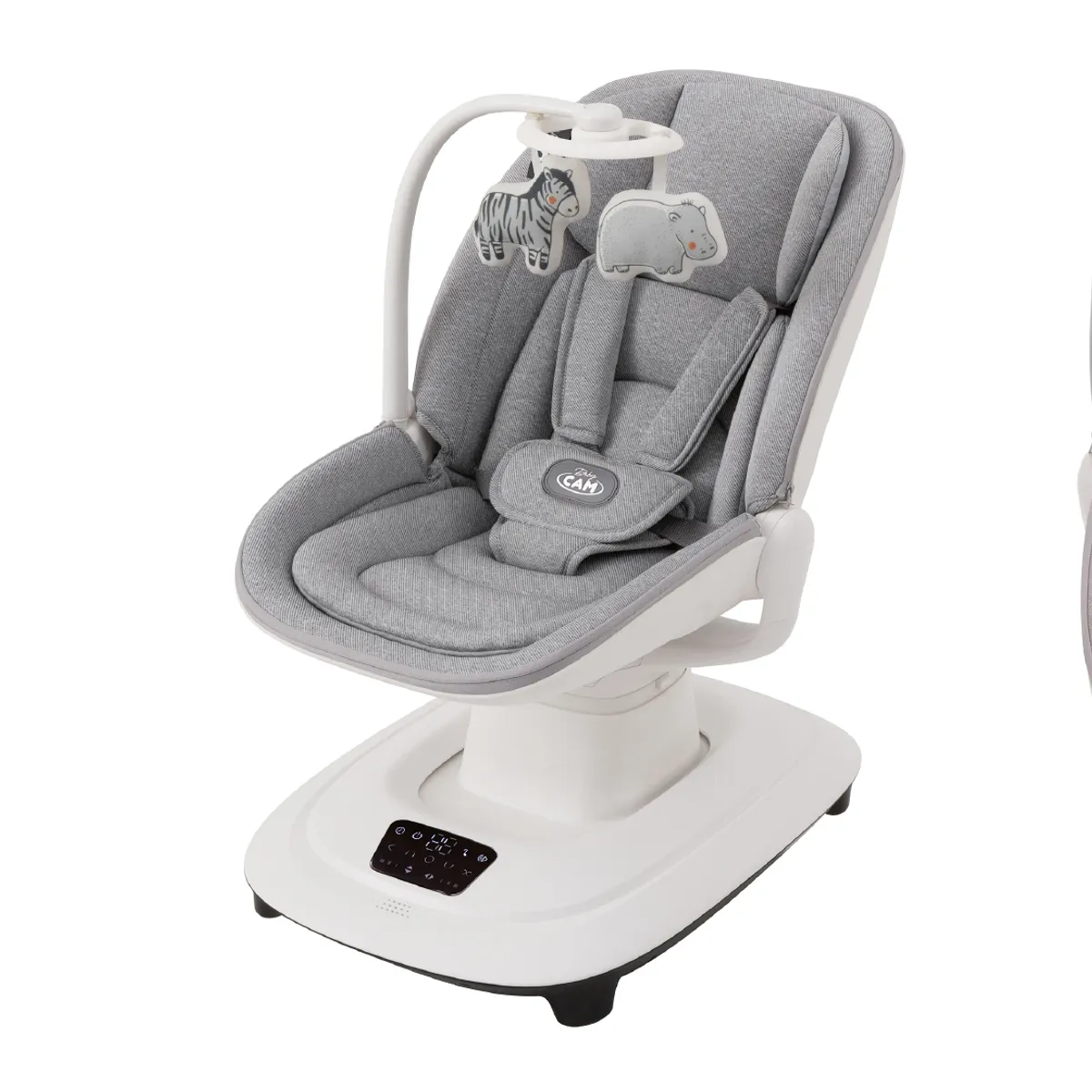 BABY CAM - Mecedora eléctrica táctil Rocking Chair Baby Cam gris claro