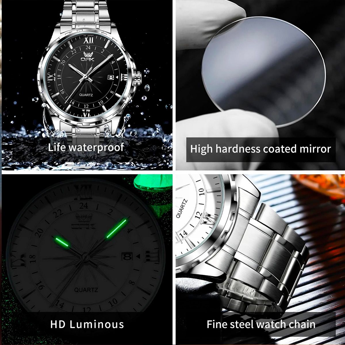 GENERICO - Opk Reloj Hombre Original Impermeable Cuarzo  6003